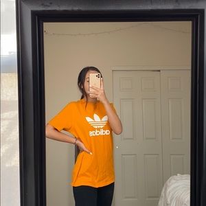yellow adidas shirt